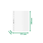 Fundas Leitz Negro Transparente Polipropileno Plástico