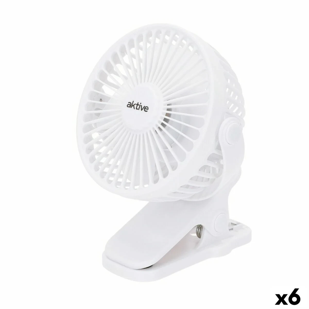 Ventilador de Escritorio Recargable Aktive (6 Unidades)