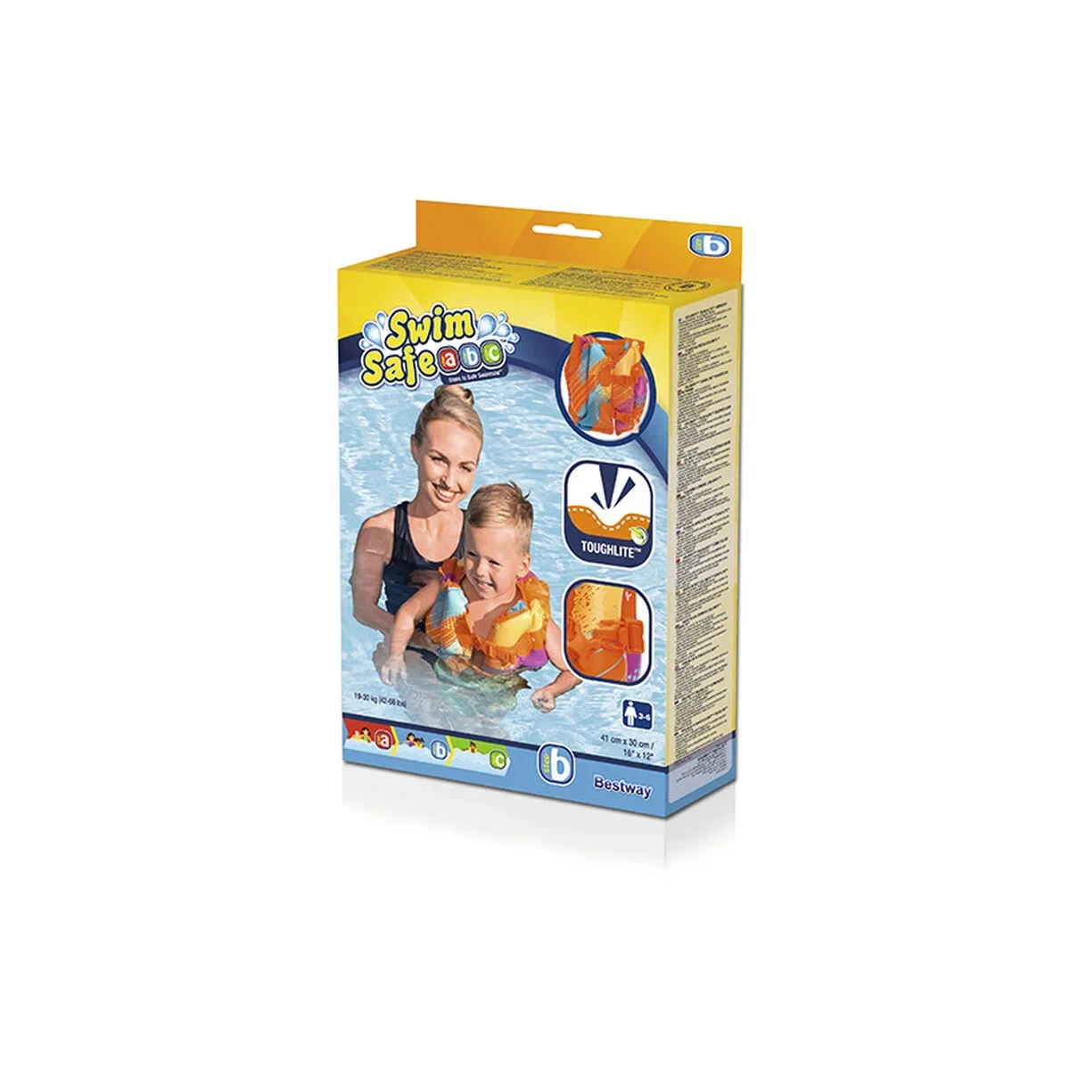 Bestway Chaleco Hinchable Decorado Seguridad Bebe 41x30 cm +3 a 6 Años Playa y Piscina 32272