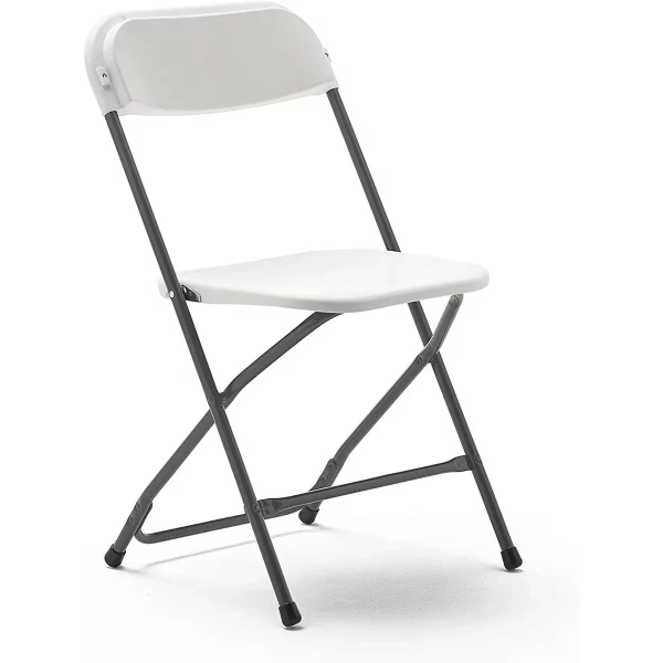 Marbueno Silla Plegable Resina Blanco 44x44x79 cm Catering, Playa y Camping 10532