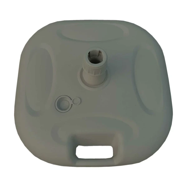 Marbueno Base Sombrilla Plástico 45x45x14 cm 20L Blanco Jardin, Piscina y Terraza 10500