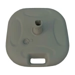 Marbueno Base Sombrilla Plástico 45x45x14 cm 20L Blanco Jardin, Piscina y Terraza 10500