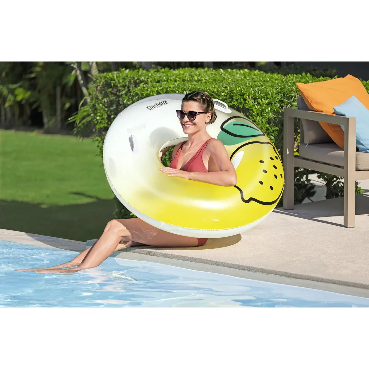 Bestway Flotador Hinchable con Asas Jungla D114 cm +12 Años Playa y Piscina 36448