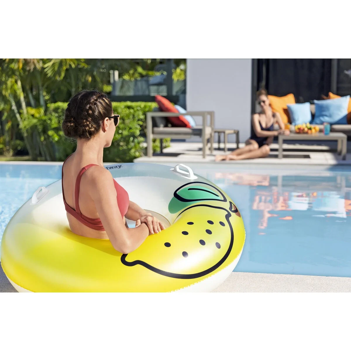 Bestway Flotador Hinchable con Asas Jungla D114 cm +12 Años Playa y Piscina 36448