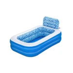 Bestway Piscina Silicona Hinchable con Aspersor 229x152x196 cm +6 Años Jardin 54451