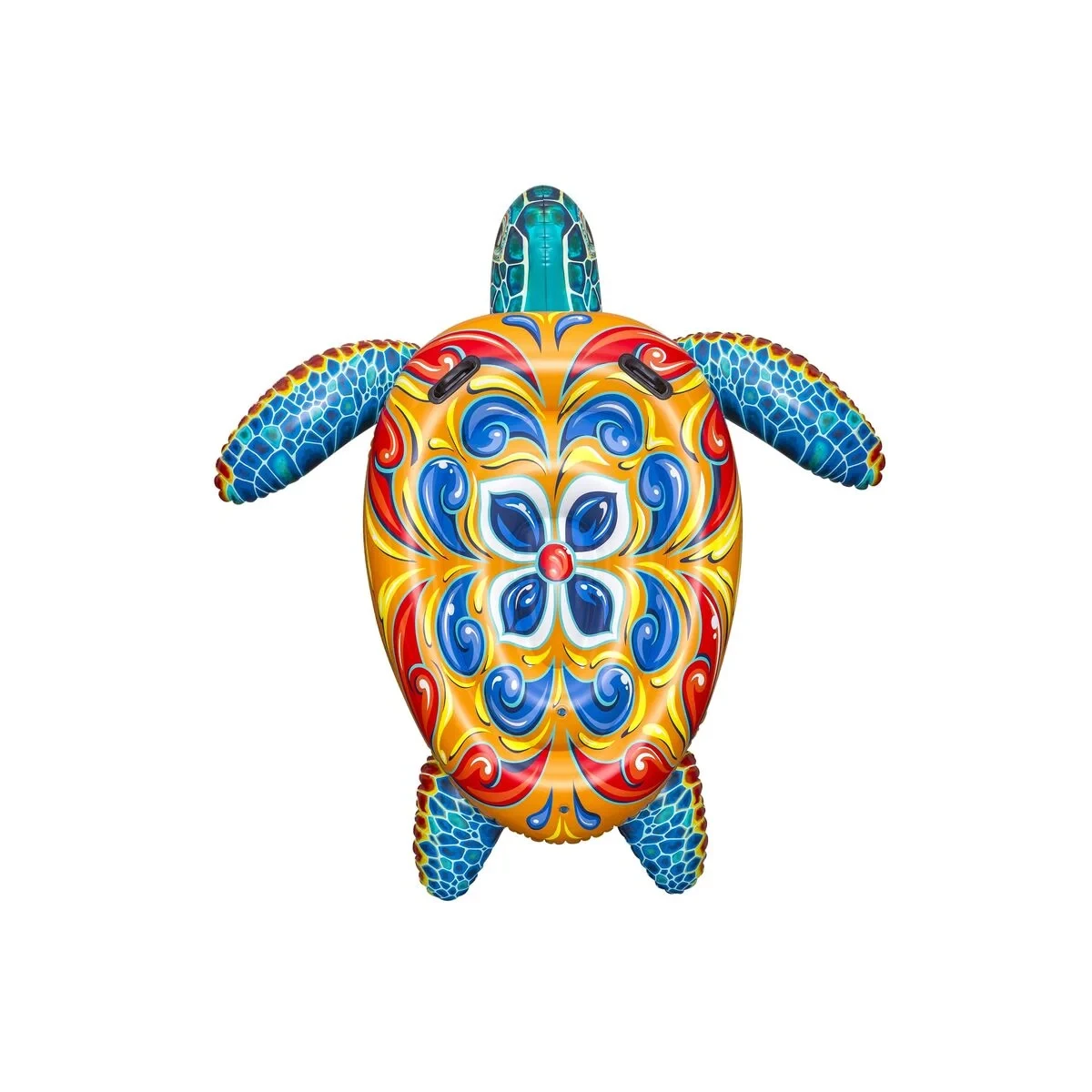 Bestway Figura Hinchable Tortuga Mediterranea con Asas 183x173 cm +3 Años Playa y Piscina 41523