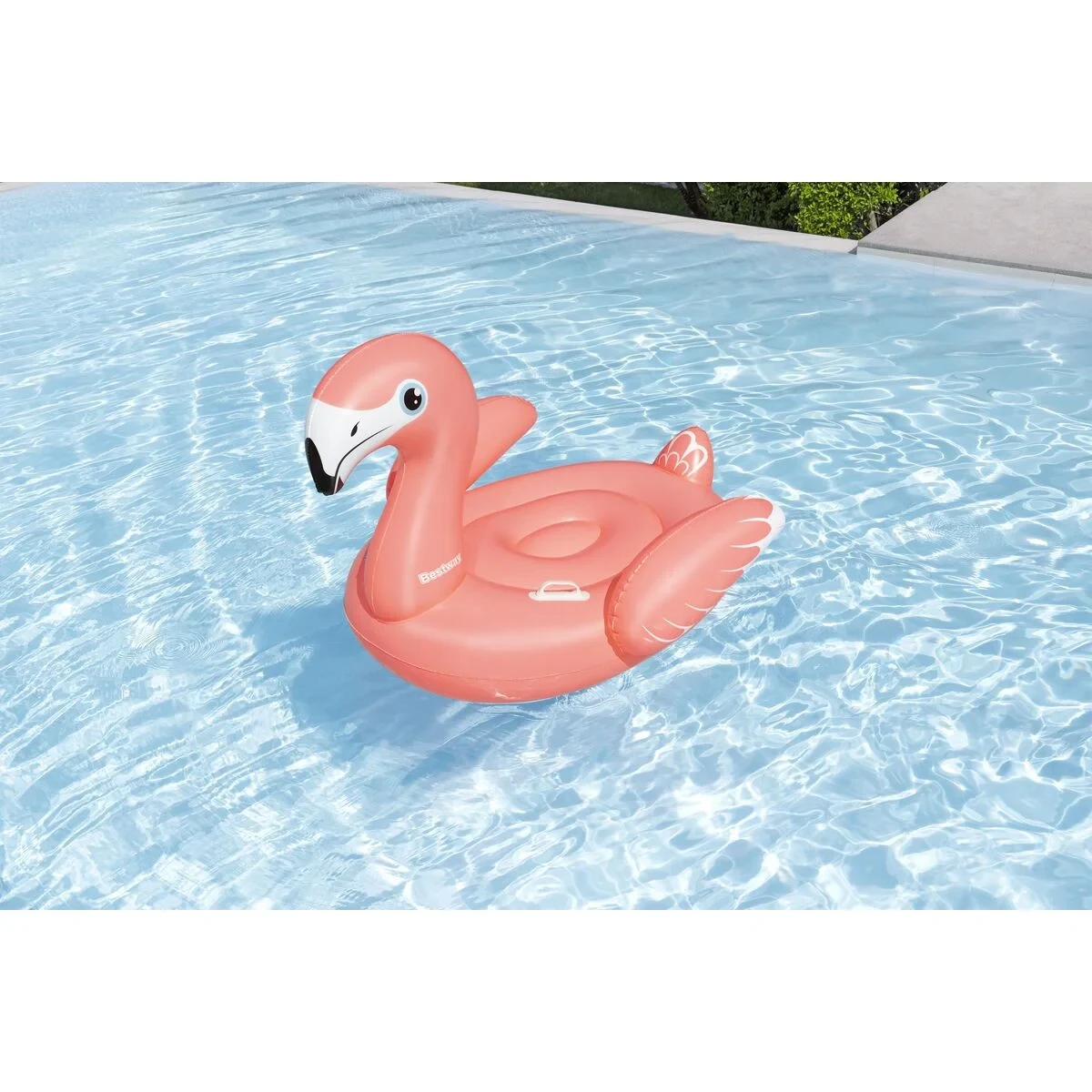 Bestway Figura Hinchable Flamenco con Asas 138x107 cm +3 Años Playa y Piscina 41525