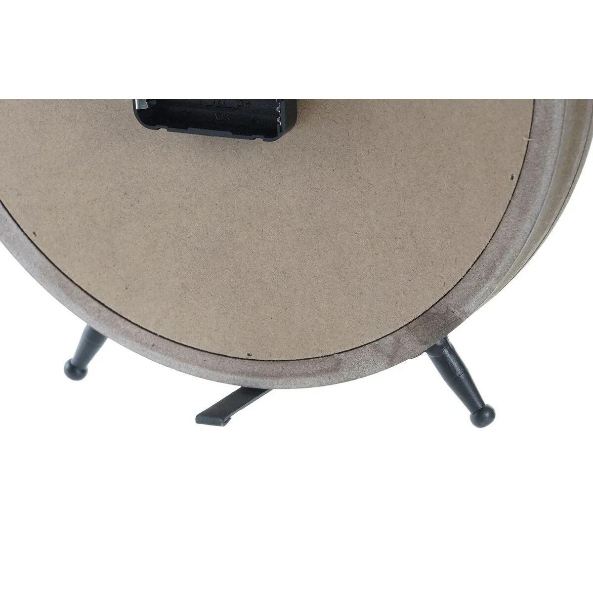 Reloj de Mesa DKD Home Decor Natural MDF Blanco Hierro (24 x 5 x 30 cm)