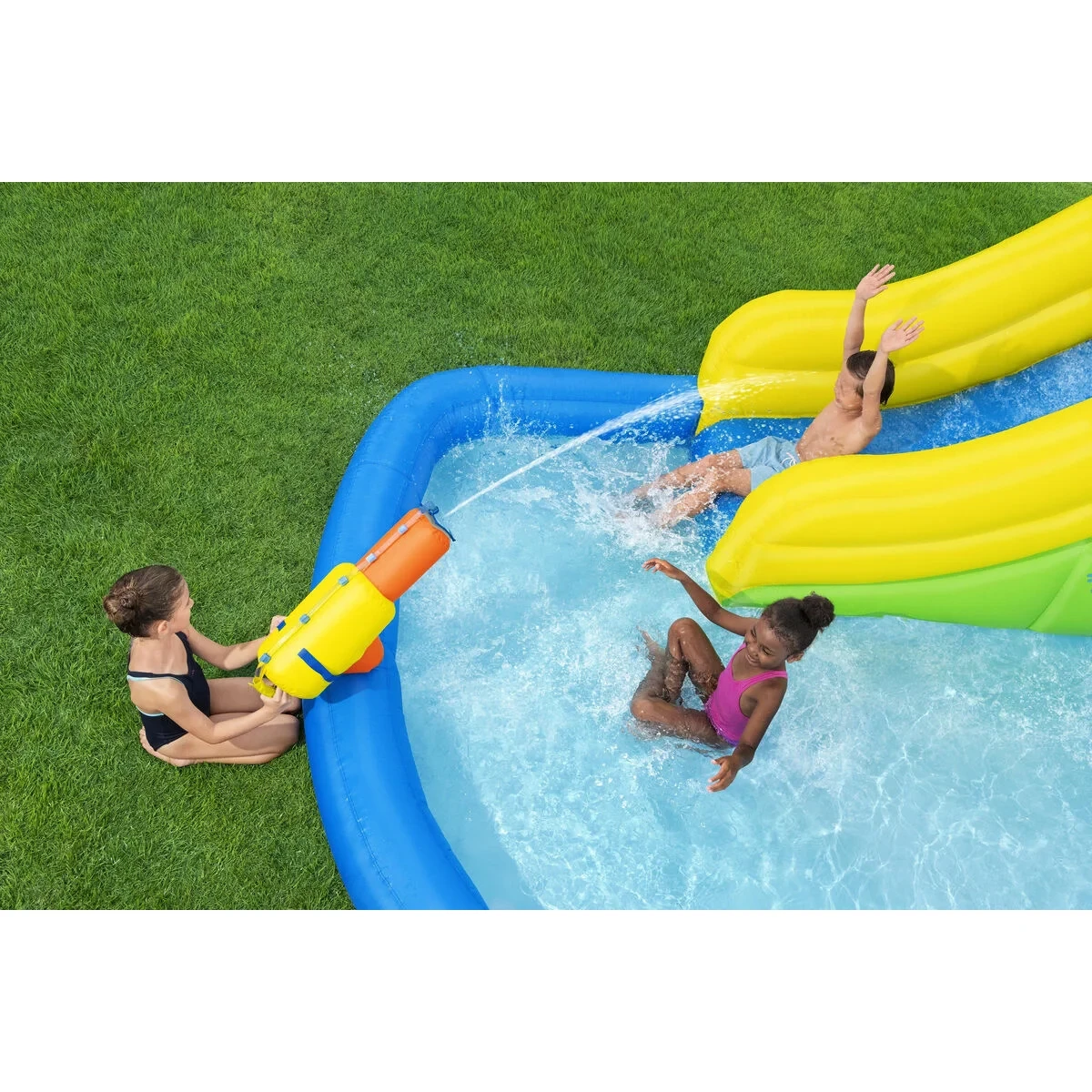 Bestway Piscina Parque Aquatico Hinchable 435x286x267cm + 5 Años Jardin 53478