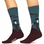 Calcetines Jimmy Lion Hitchcock Crows Granate 41-46