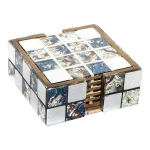 Posavasos DKD Home Decor Resina Madera MDF (6 pcs)