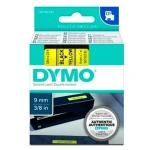 Cinta Laminada para Rotuladoras Dymo D1 40918 9 mm LabelManager™ Negro Amarillo (5 Unidades)