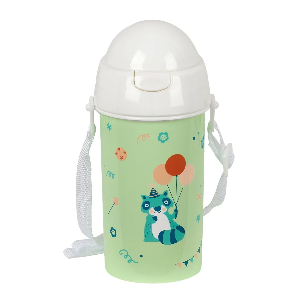 Botella de Agua Safta Fiesta Verde PVC 500 ml