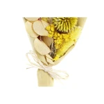 Ramo DKD Home Decor Beige Amarillo Flor seca (10 x 5 x 18 cm) (2 Unidades)
