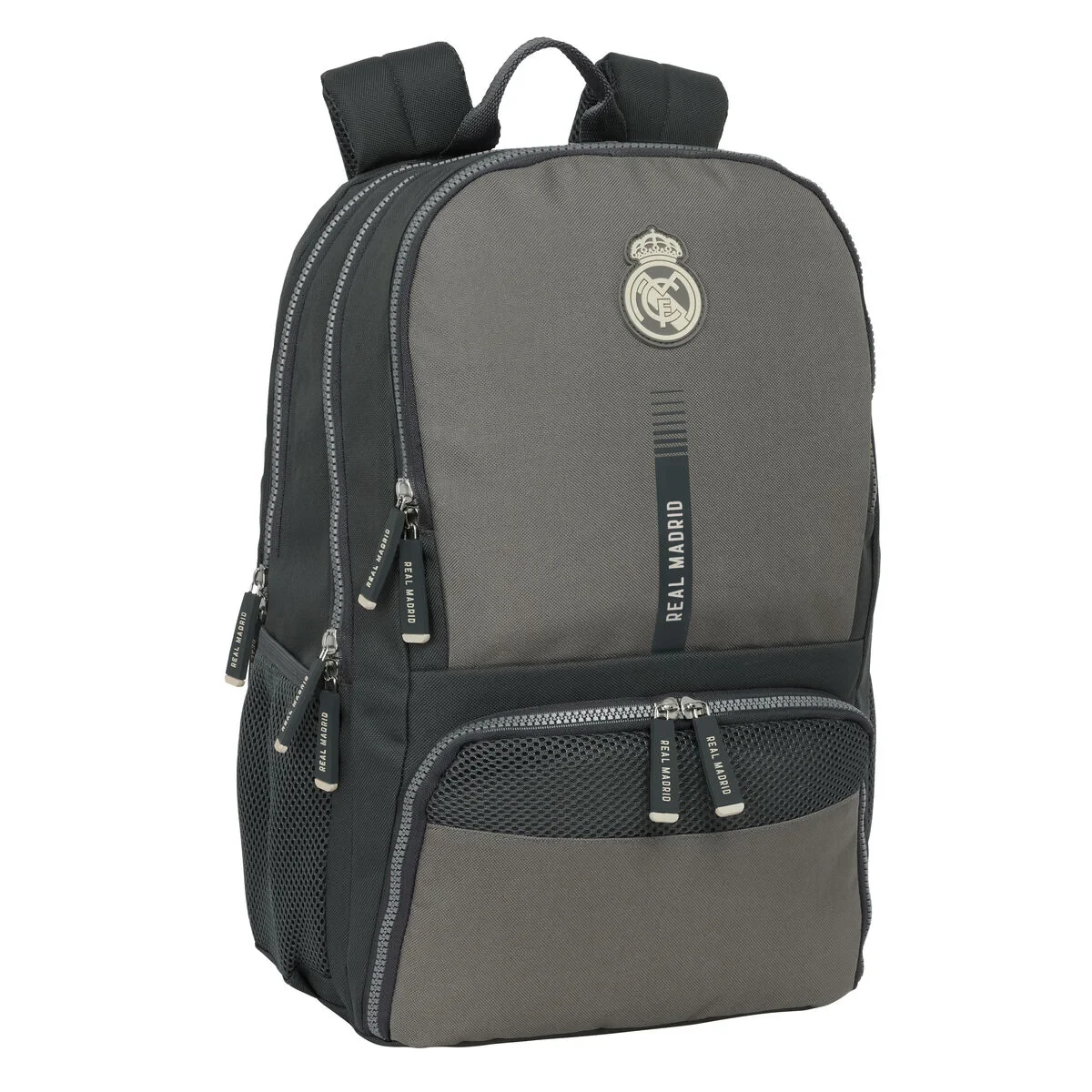 Mochila Escolar Real Madrid C.F. Gris 30 x 42 x 17 cm