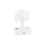 Caja-Joyero DKD Home Decor Blanco Madera MDF (24 x 12 x 36 cm)