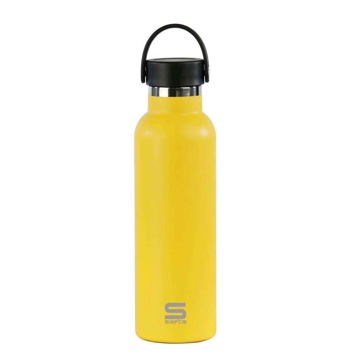 Botella Térmica Safta Amarillo Amarillo Silicona Acero Inoxidable