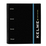 Carpeta de anillas Kelme Iron Negro 27 x 32 x 3.5 cm