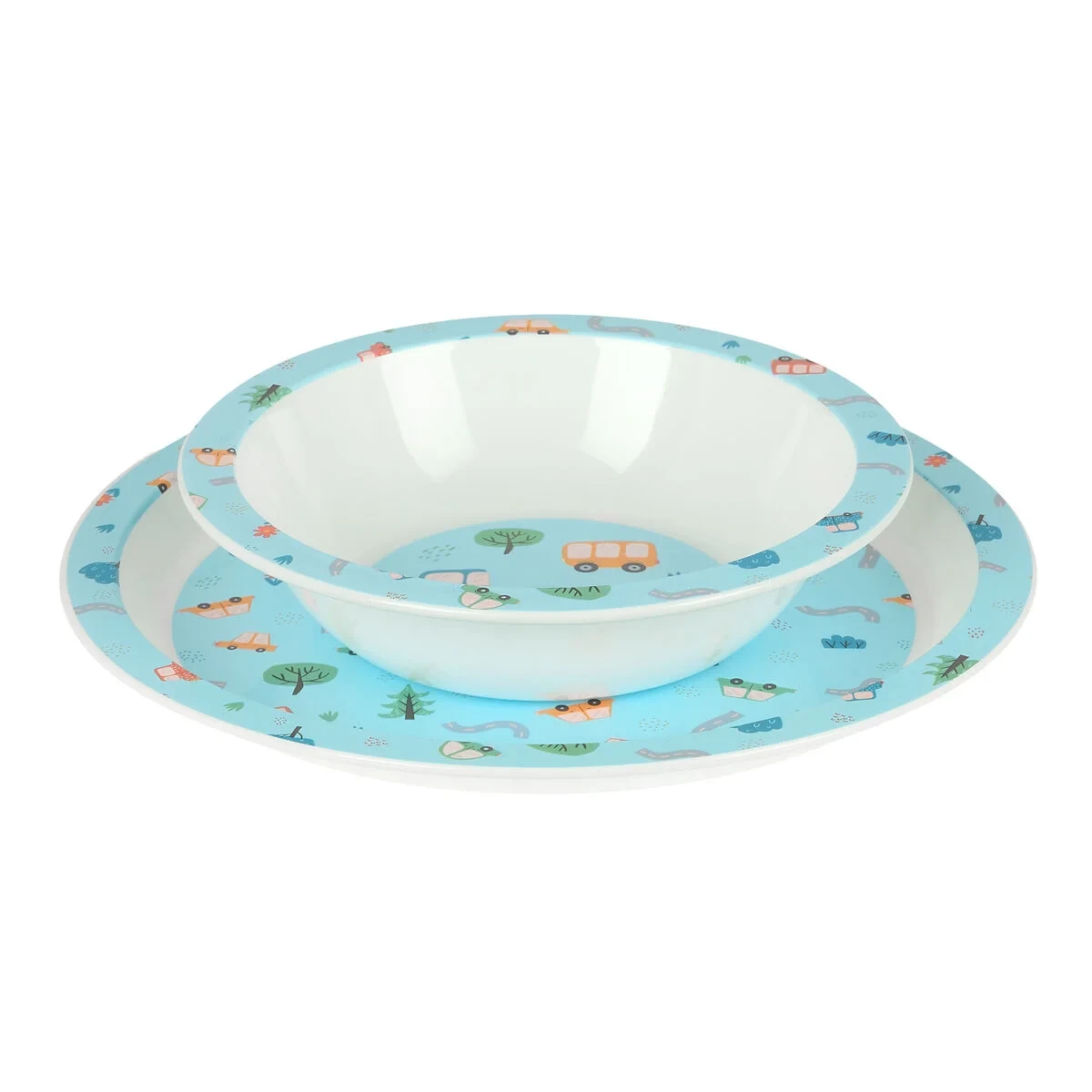 Set de vajilla infantil Safta Coches Poliéster 26 x 26 x 9 cm