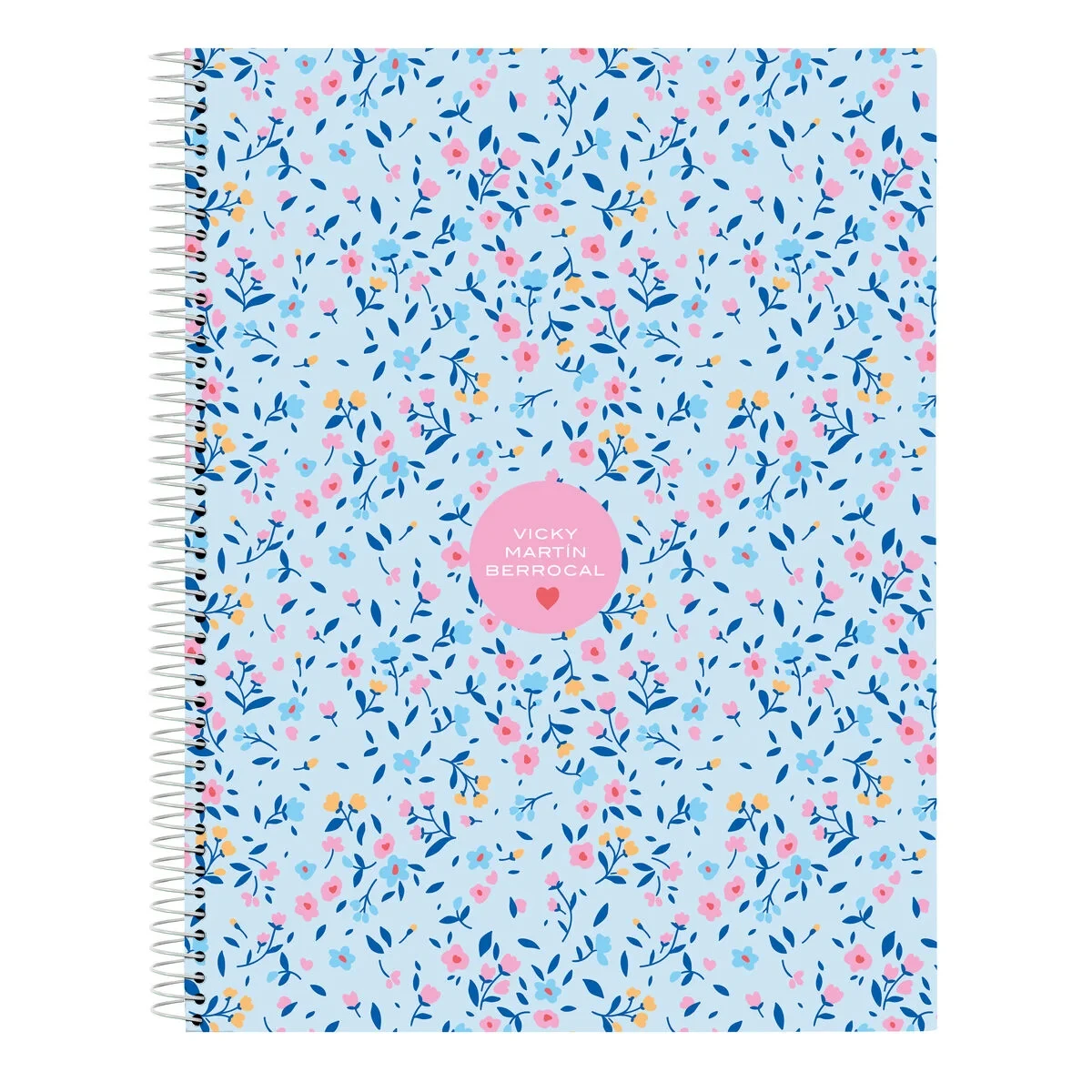 Libreta Vicky Martín Berrocal Paraíso Azul Rosa A4 120 Hojas