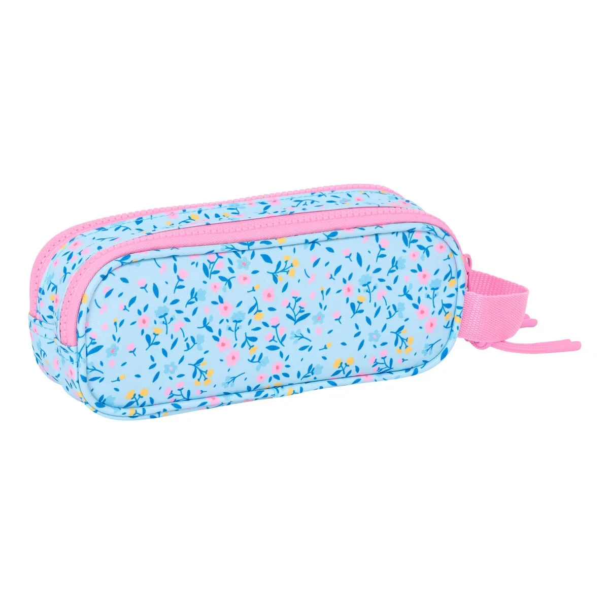 Portatodo Doble Vicky Martín Berrocal Paraíso Rosa Azul claro 21 x 8 x 6 cm