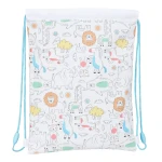Bolsa Mochila con Cuerdas Safta Zoo Beige 26 x 34 x 1 cm
