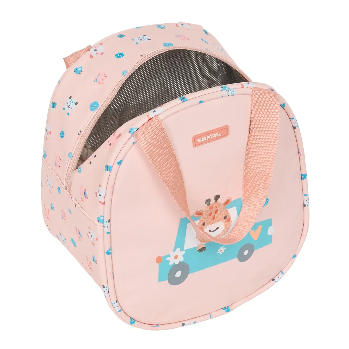 Portameriendas Térmico Safta Jirafa Coral 19 x 22 x 14 cm