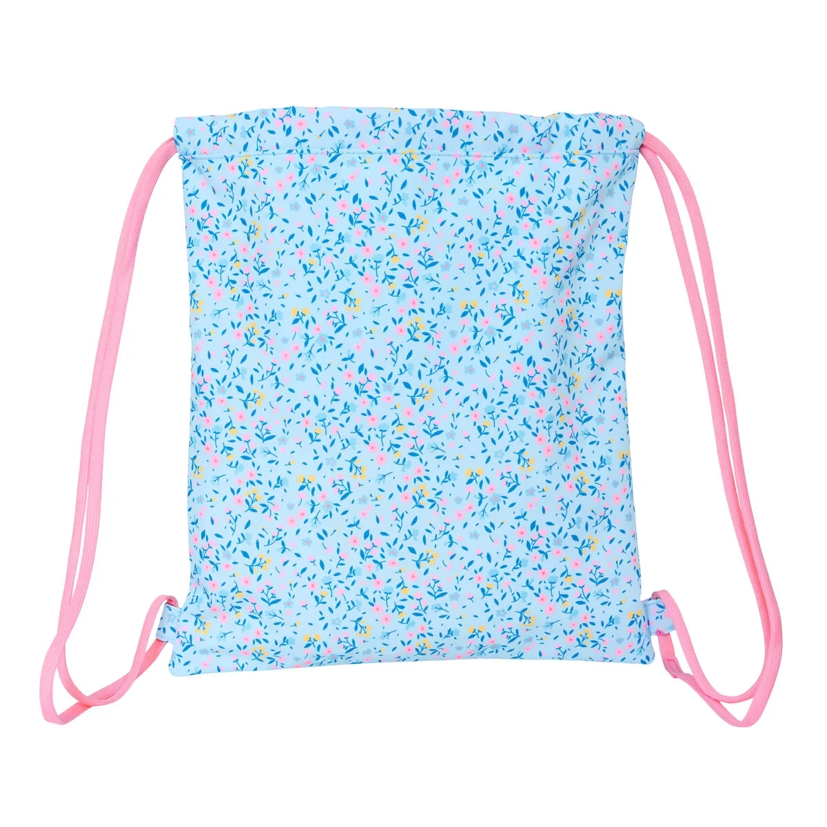 Bolsa Mochila con Cuerdas Vicky Martín Berrocal Paraíso Azul Rosa 35 x 40 x 1 cm