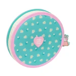 Estuche Escolar con Accesorios Peppa Pig Pretty flowers Amarillo Menta 18 Piezas
