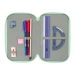 Estuche Escolar con Accesorios Disney Princess Bloom Rosa Aguamarina 12,5 x 19,5 x 5,5 cm 37 Piezas