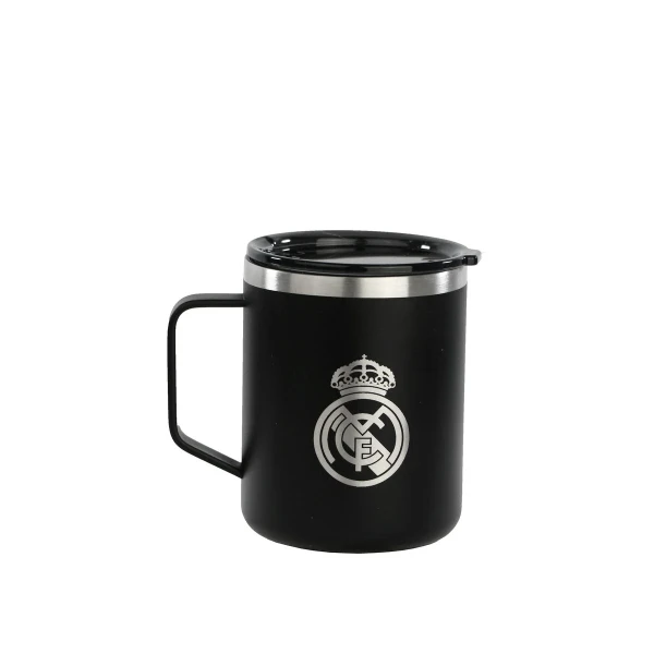Taza Termo con Tapa Real Madrid C.F. Azul marino Acero Inoxidable