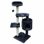 Árbol rascador para gatos Gloria Volga Gris Poliéster Madera Plástico Sisal
