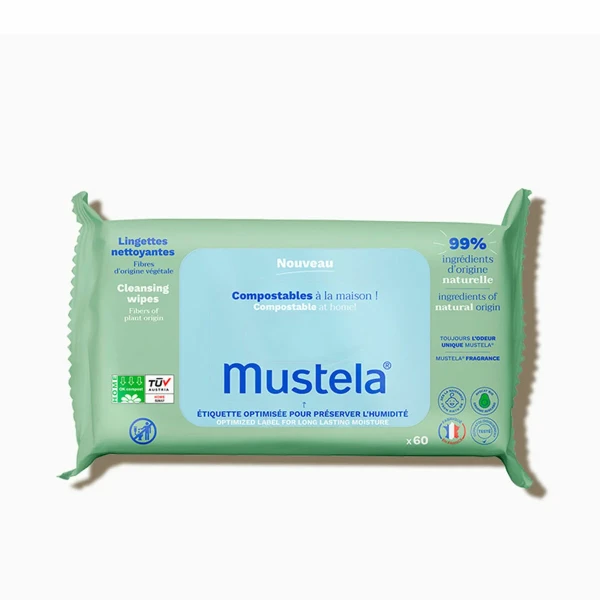 Toallitas Húmedas Mustela BIO MUSTELA (60 unidades)