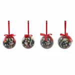 Bolas de Navidad DKD Home Decor Papá Noel PVC (7 pcs) (7.5 x 7.5 x 12 cm)