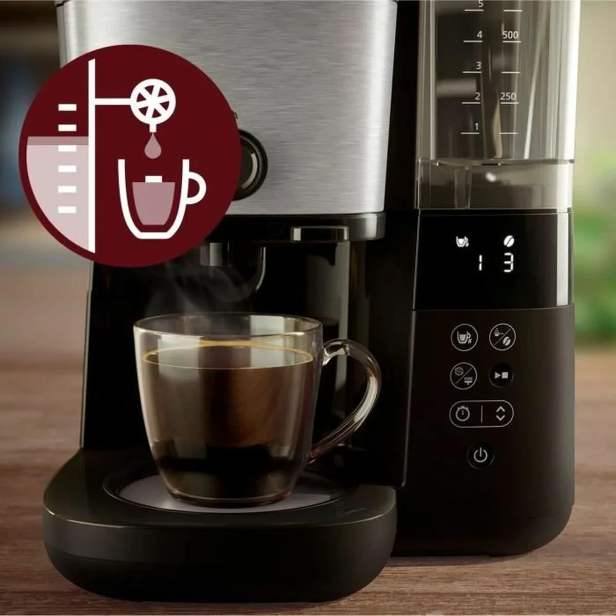 Cafetera de Goteo Philips HD7888/01 Negro 10 Tazas