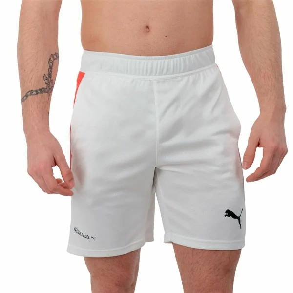 Pantalones Cortos Deportivos para Hombre Puma Individual Blanco