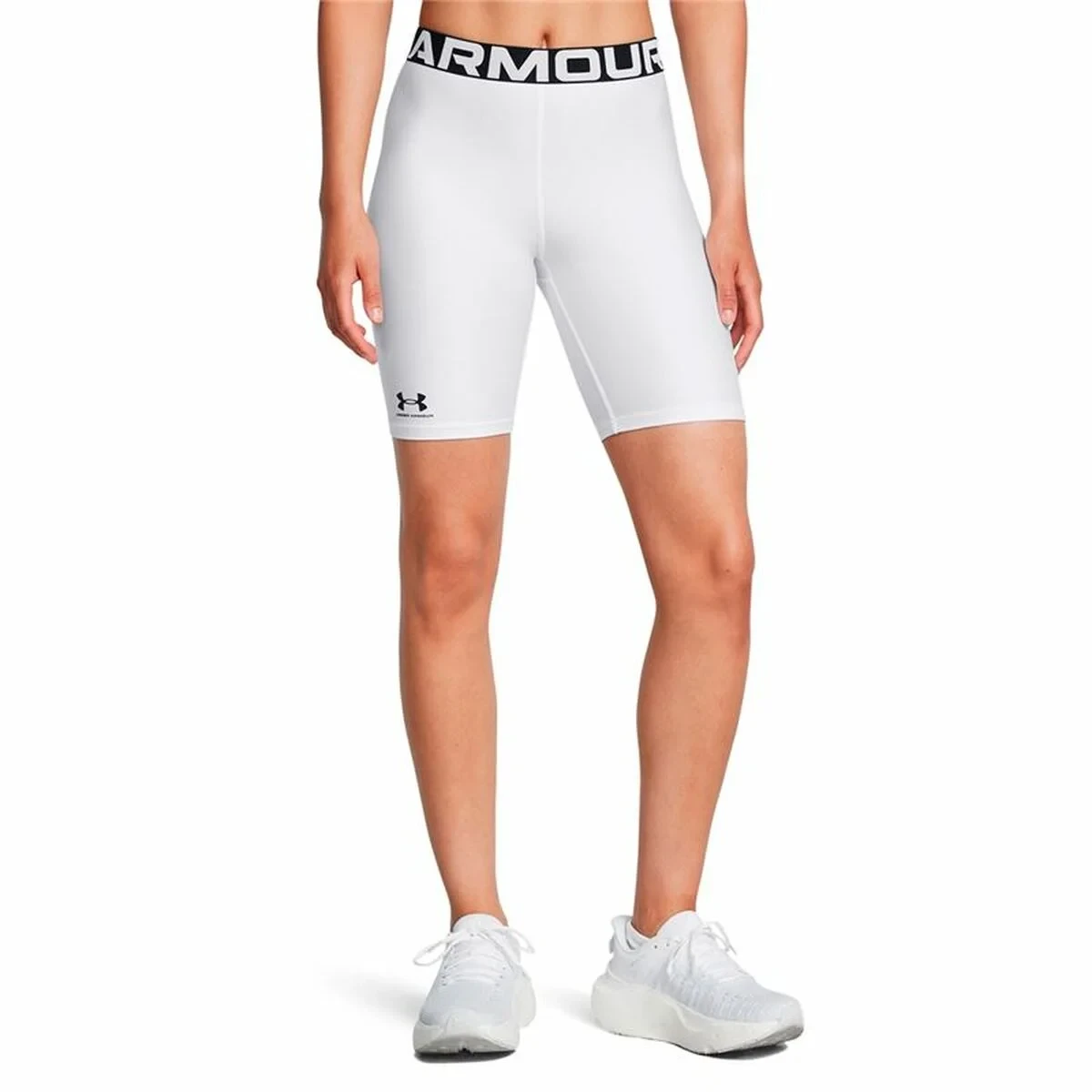 Pantalones Cortos Deportivos para Hombre Under Armour Hg 8In Blanco