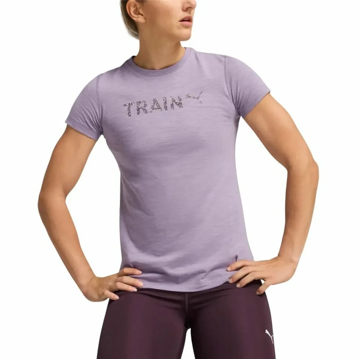 Camiseta de Manga Corta Mujer Puma Graphic Train Lavanda
