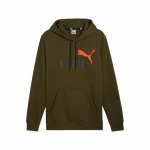 Sudadera con Capucha Hombre Puma Ess+ 2 Col Big Logo Marrón