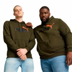 Sudadera con Capucha Hombre Puma Ess+ 2 Col Big Logo Marrón