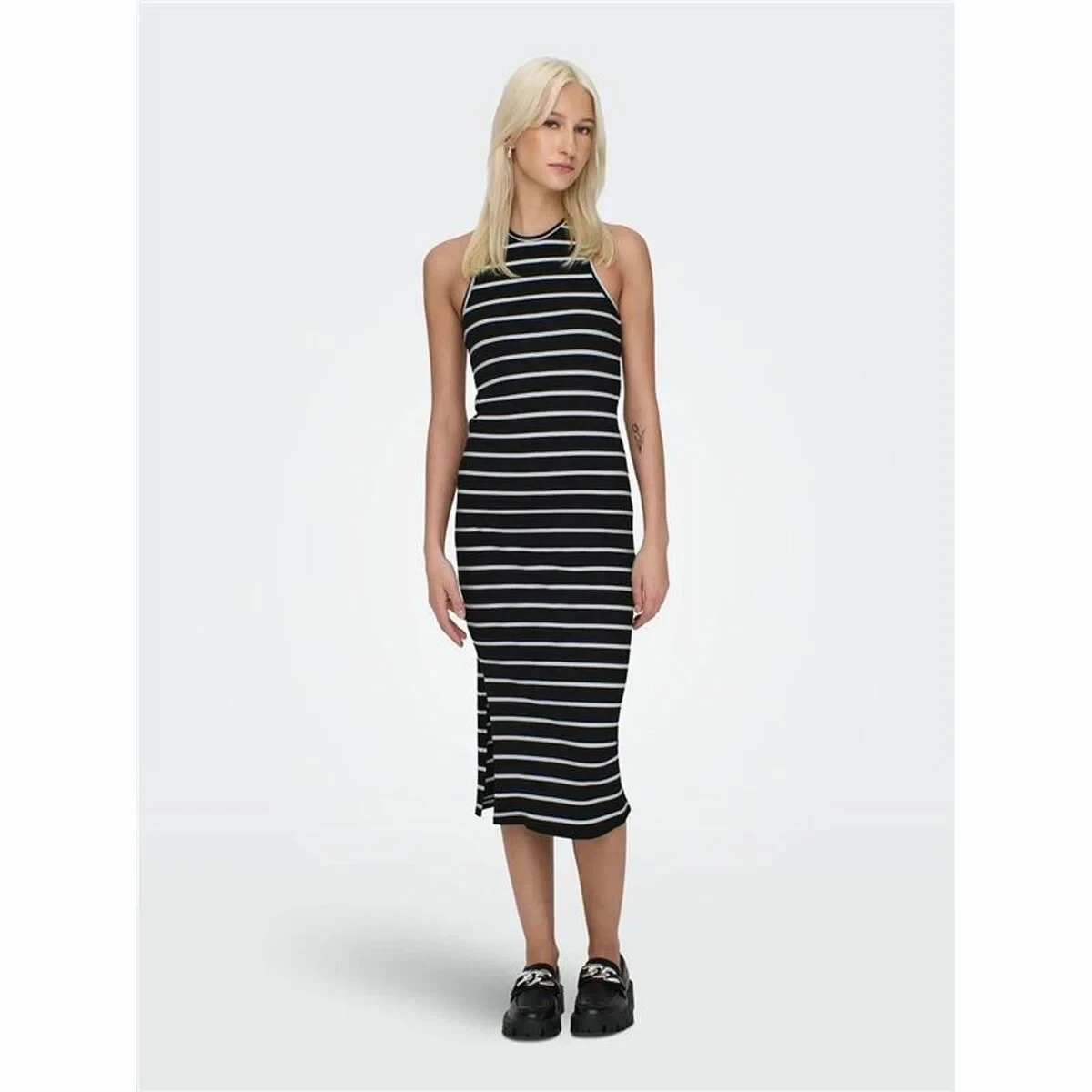 Vestido Only Onlbelfast Stripe Negro