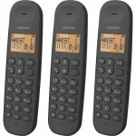Teléfono Inalámbrico Logicom ILOA 350 TRIO Negro