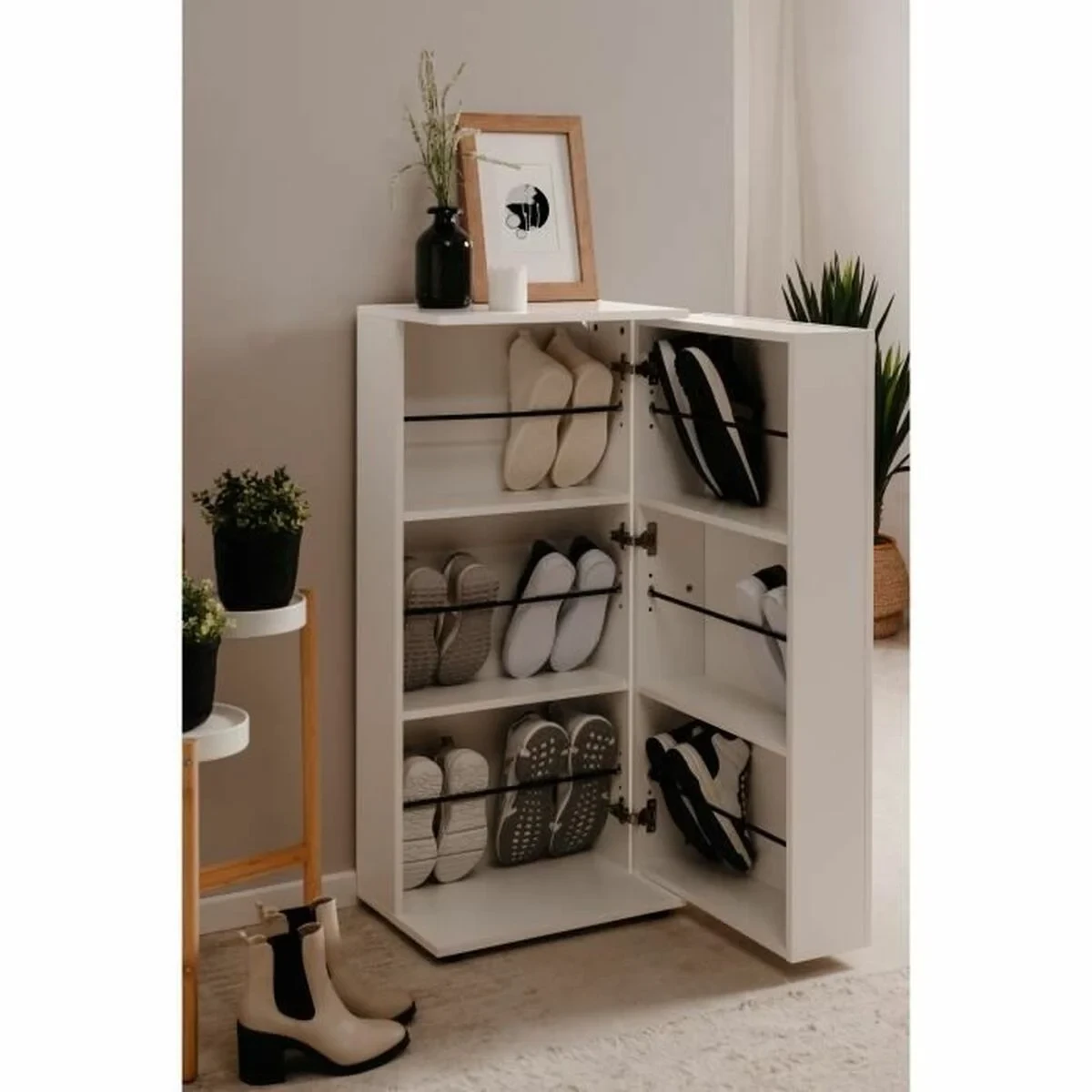 Zapatero Finori  Blanco 100 x 110 x 34 cm