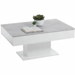 Mesa de Centro FMD Blanco Gris