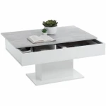 Mesa de Centro FMD Blanco Gris