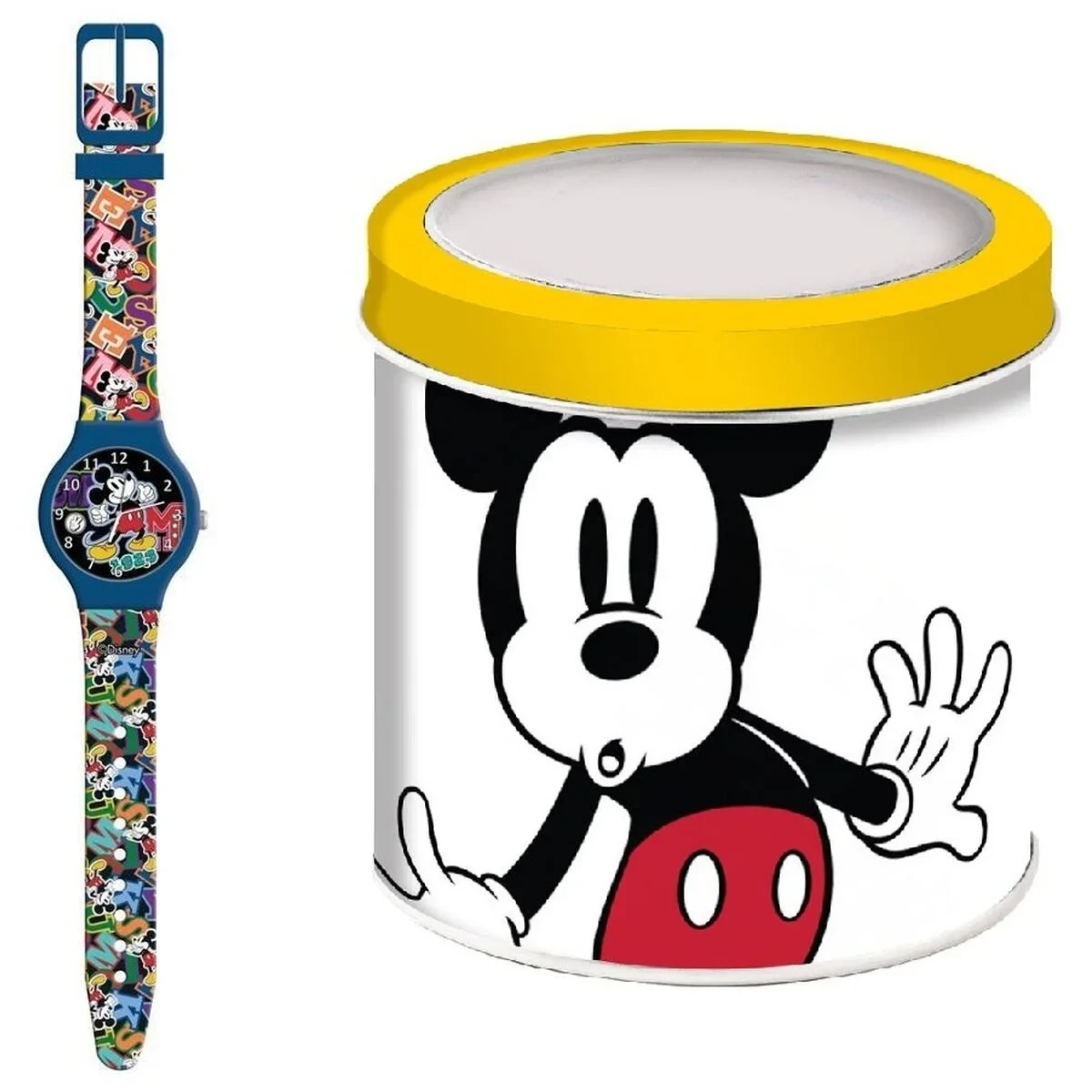 Reloj Infantil Mickey Mouse MICKEY MOUSE  - TIN BOX Ø 33 mm