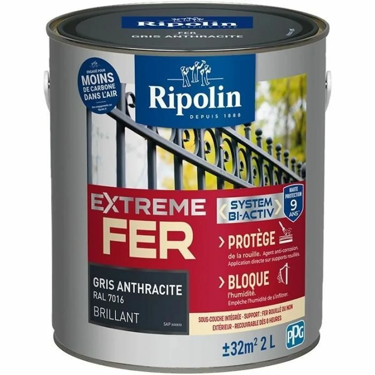 Pintura de Imprimación Ripolin Gris 2 L