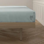 Sábana Bajera Ajustable Happy Home Gris claro Cama de 150