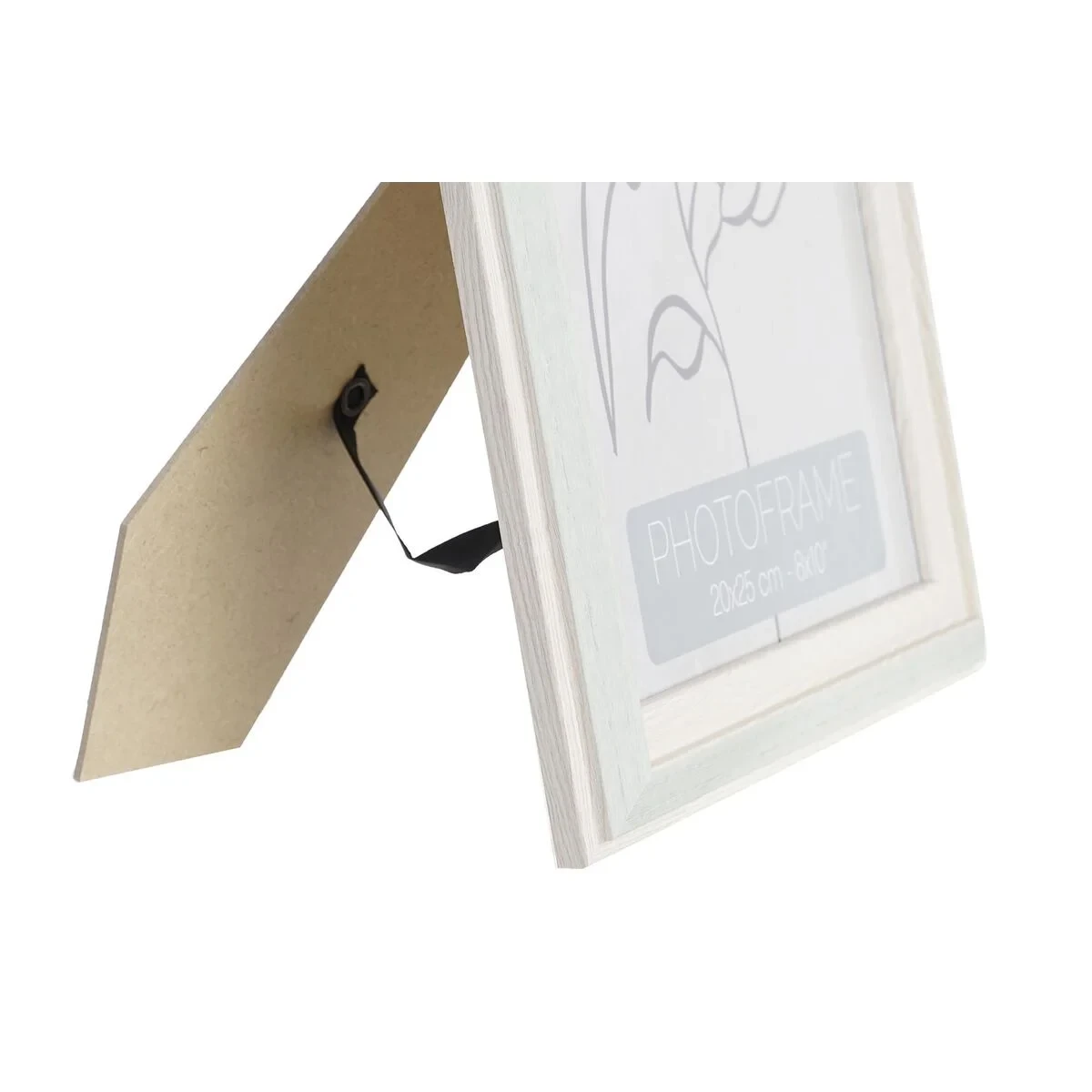 Marco de Fotos DKD Home Decor Cristal Beige Verde PS Escandinavo (25 x 2 x 30 cm) (4 Unidades)