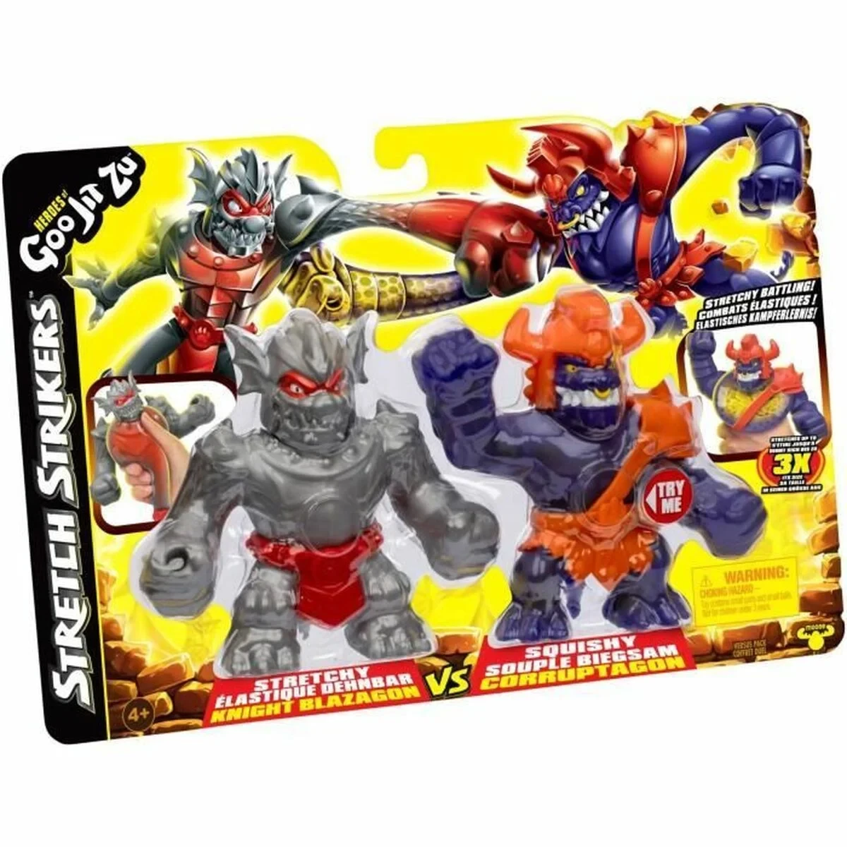 Playset Goo Jit Zu Strikers Blaz vs Corr Figura Duo 11cm